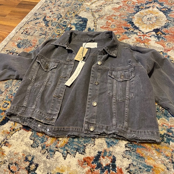 Brand new Charcoal gray Jean jacket - Picture 1 of 2